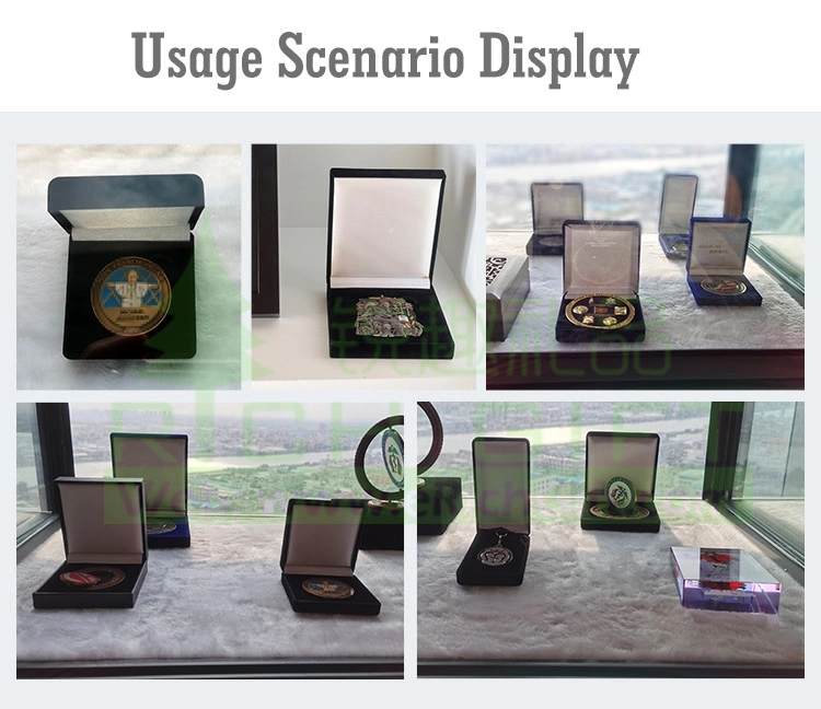 Commemorative Challenge Coin Holder Capsul Display Arcrylic Plastic Case/Small Square Custom Gold Silver Coin Box