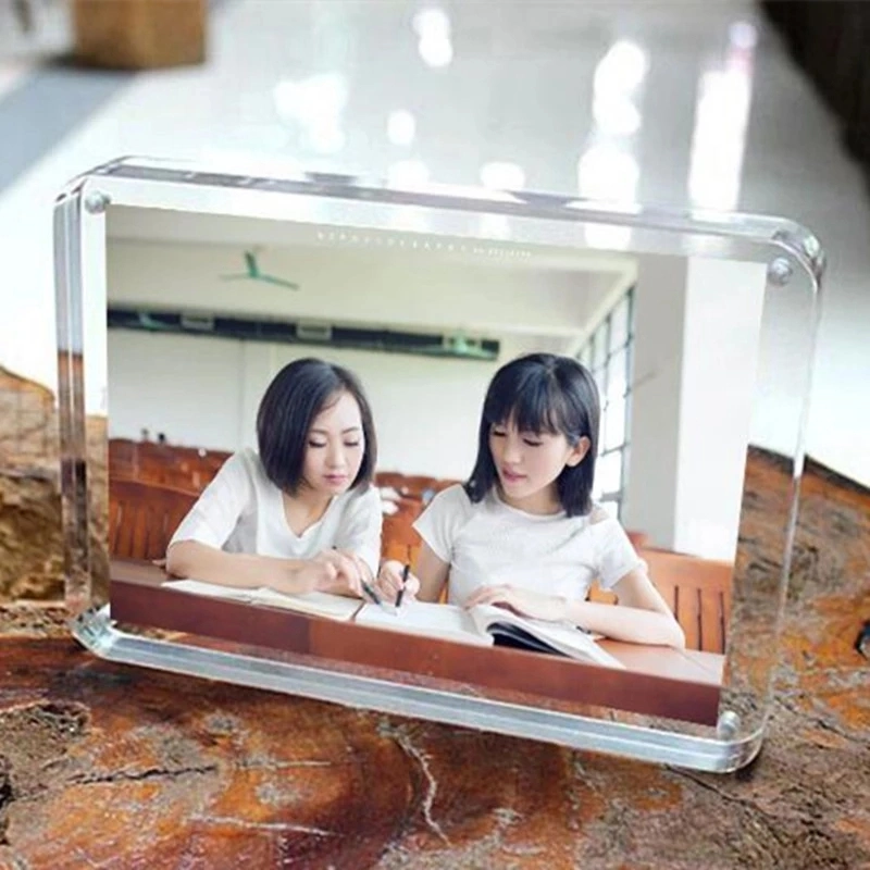 Custom Design 82X56mm Picture Frame Cadre Photo Frames for Pictures Acrylic Photo Frame Creative Mini Marco Foto Porta Retrato Homedecor