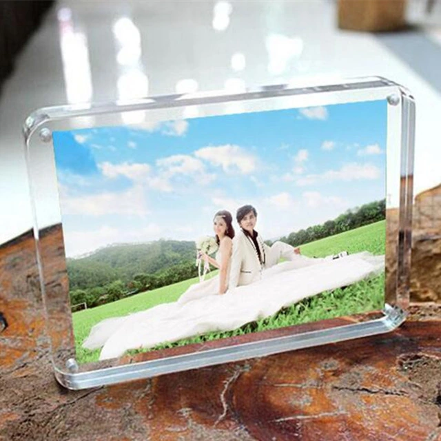 Custom Design 82X56mm Picture Frame Cadre Photo Frames for Pictures Acrylic Photo Frame Creative Mini Marco Foto Porta Retrato Homedecor