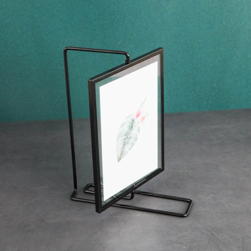 Creative Iron Art Geometric Glass Metal Photo Frame