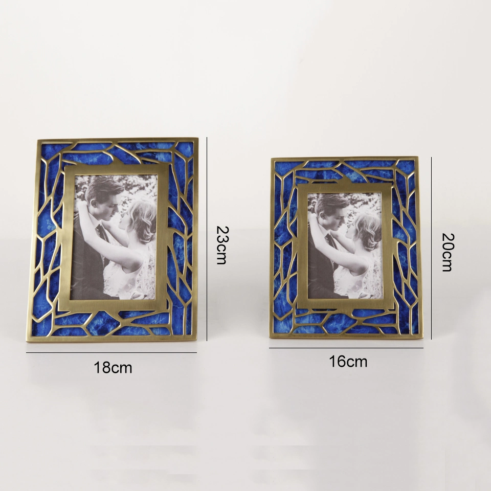 Modern Simple Iron High Quality Metal Artwork Office Desktop Decorative Picture Photo Frames