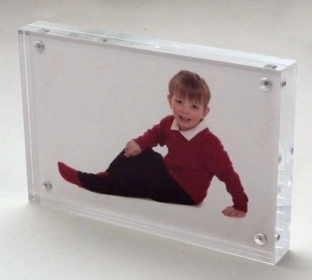 Customize pH-121 Clear Acrylic Wall Mount Photo Picture Frame