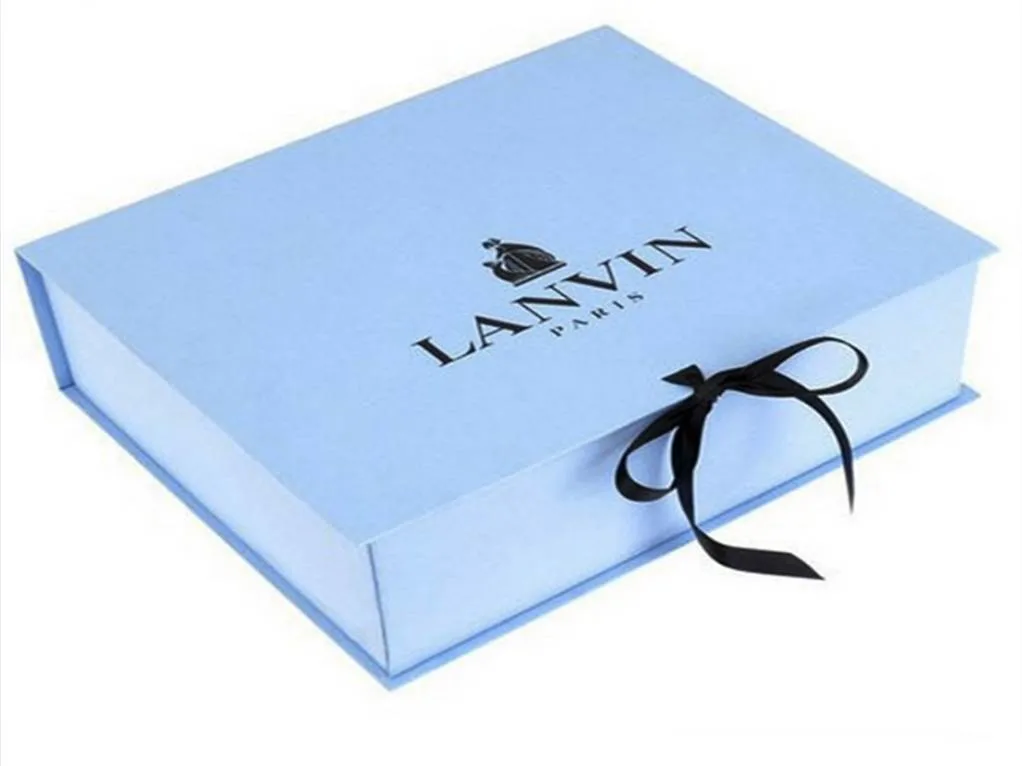 High-End Luxury Folding Paper Box Gift Box with Magnets Ribbon Gift Box