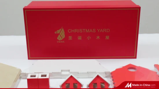 Fornecedores de decoração mais vendidos Espuma de cor de neve Ornamento de casa feito à mão Casa de Natal